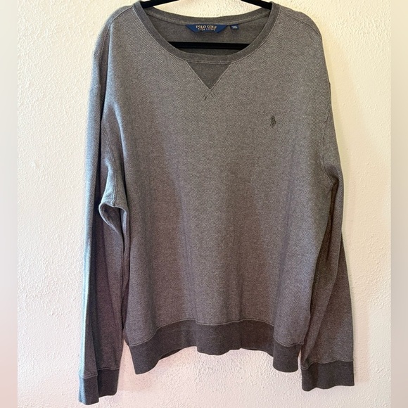 Polo Ralph Lauren Other - Polo Ralph Lauren Gray Printed V-Neck Sweater Men’s Size XXL Preppy
